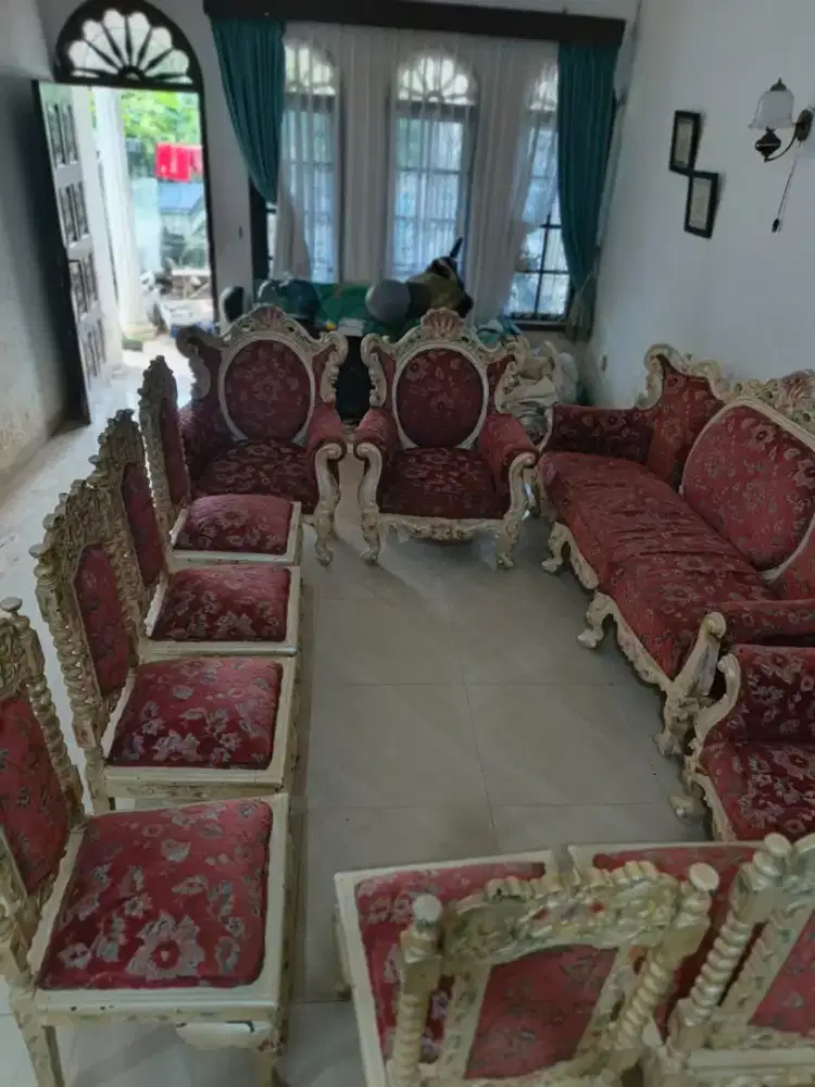 Sofa & kursi makan set jepara