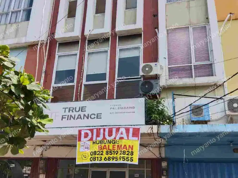 DIJUAL MELALUI LELANG RUKO 3 LT DI KOMP. TAMAN HARAPAN INDAH BLOK B2 PALEMBANG