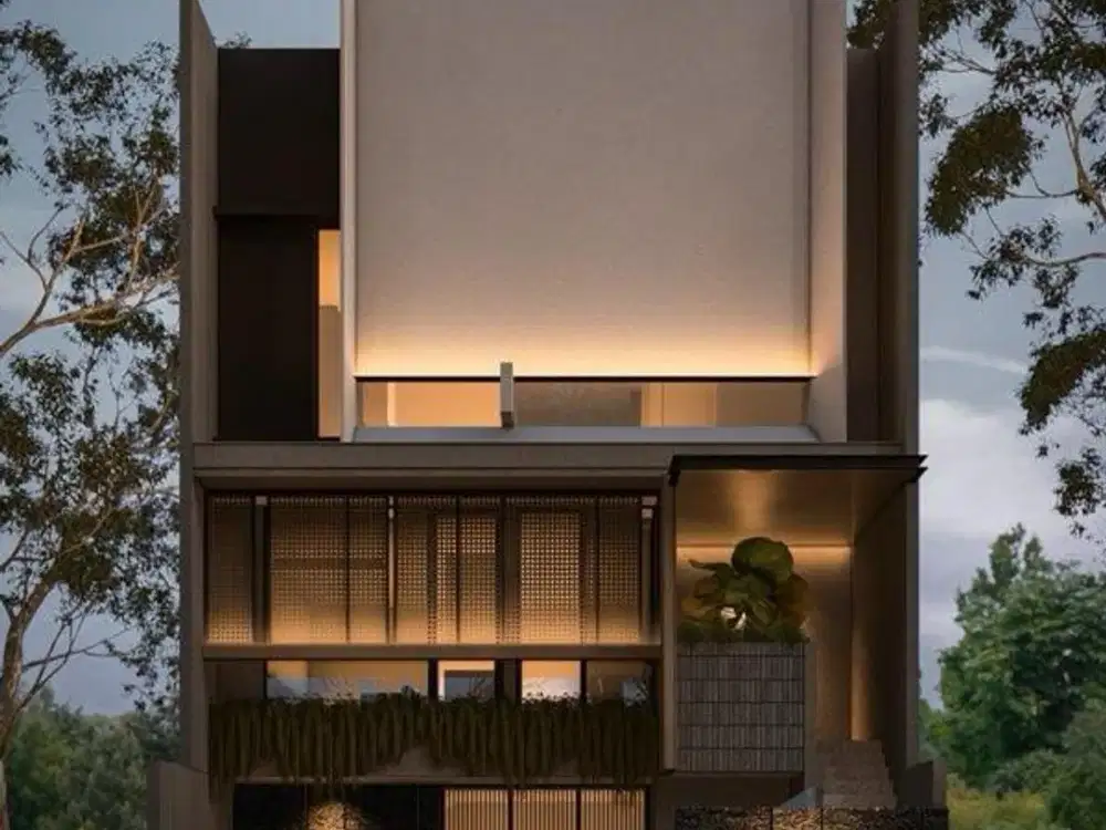 Rumah Minimalis Aestetic Manyar Kertoadi Manyar Tirtoyoso Row 4 Mobil Surabaya Timur