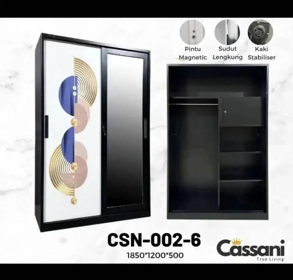 Lemari besi sleding 120