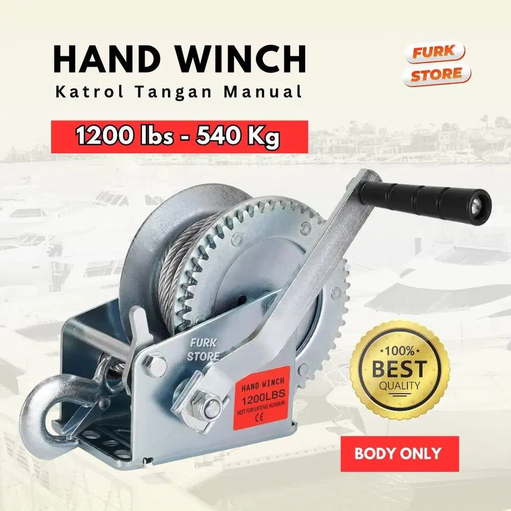 Hand Winch 1200LBS – Katrol Seling | Katrol Manual | Katrol Tangan