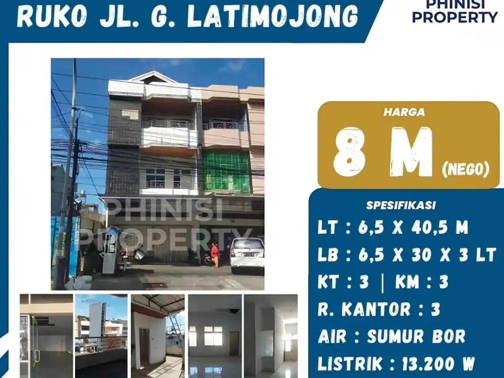 DIJUAL Ruko di Jalan Gunung Latimojong