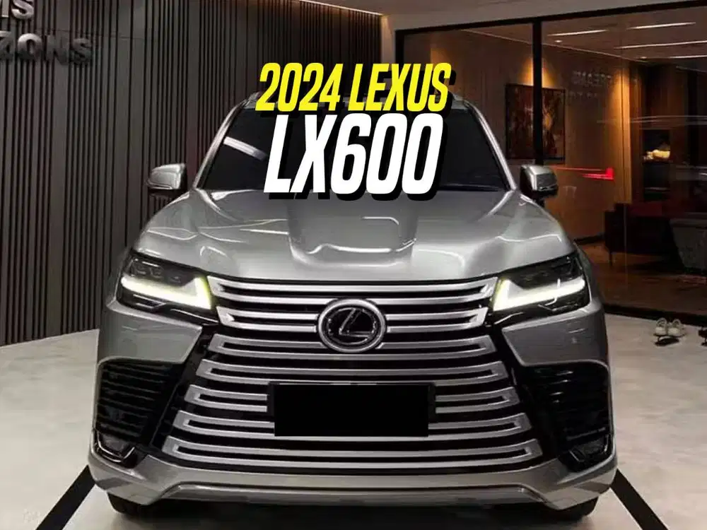 Lexus LX600 2024 NIK 2023 7-Seater Sonic Titanium on Black Grey Abu