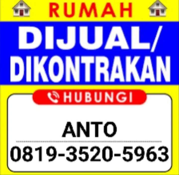 Dijual Rumah 2 Lantai No Ribet Legalitas Aman Ada Dipemilik (NEGO)