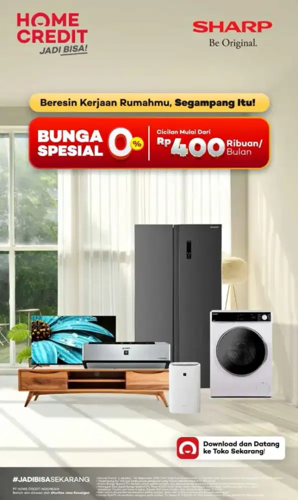 KREDIT AC TANPA DP DI HOME CREDIT