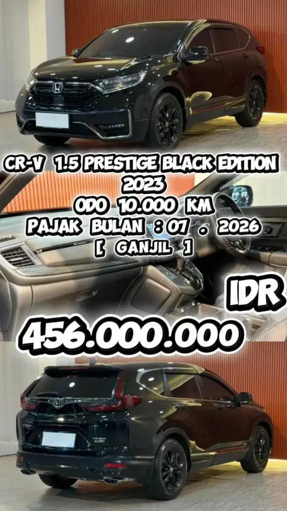 [ ODO 10.000 KM ] HONDA CRV CR-V BLACK EDITION 1.5 TURBO PRESTIGE 2023