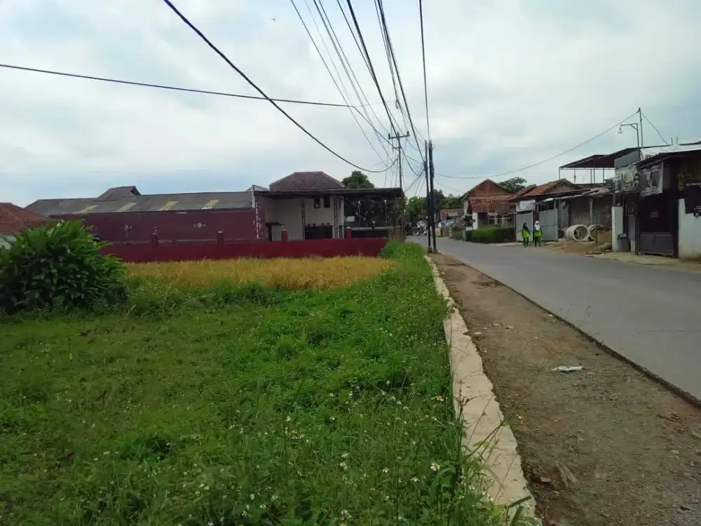 Dijual tanah di jl raya sapan majalaya untuk gudang pabrik