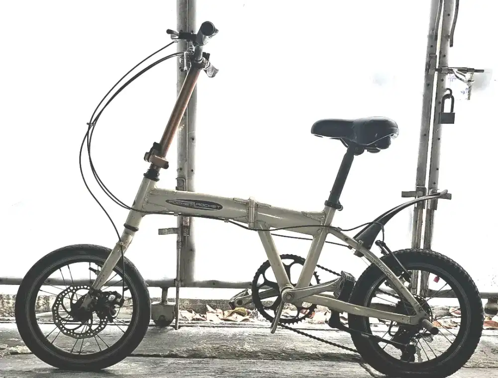 SEPEDA LIPAT POCKET ROCKET 20 inc 6 speed wim cycle Rem Cakram Depan