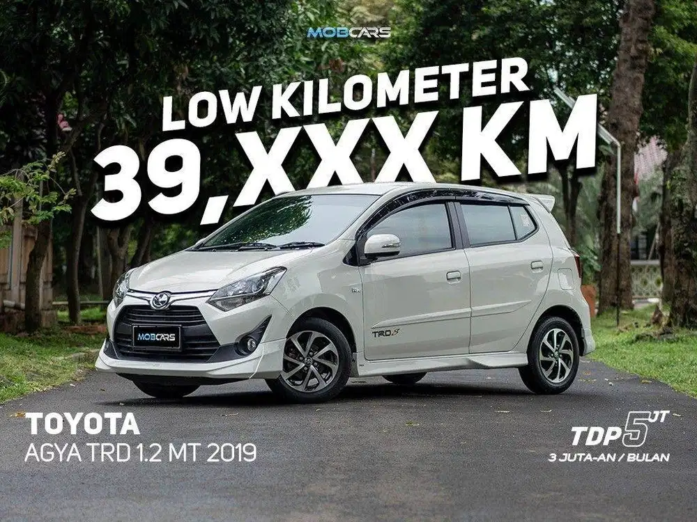 DP 5JT!! TOYOTA AGYA 1.2 TRD MT 2019 MANUAL MOBCARS