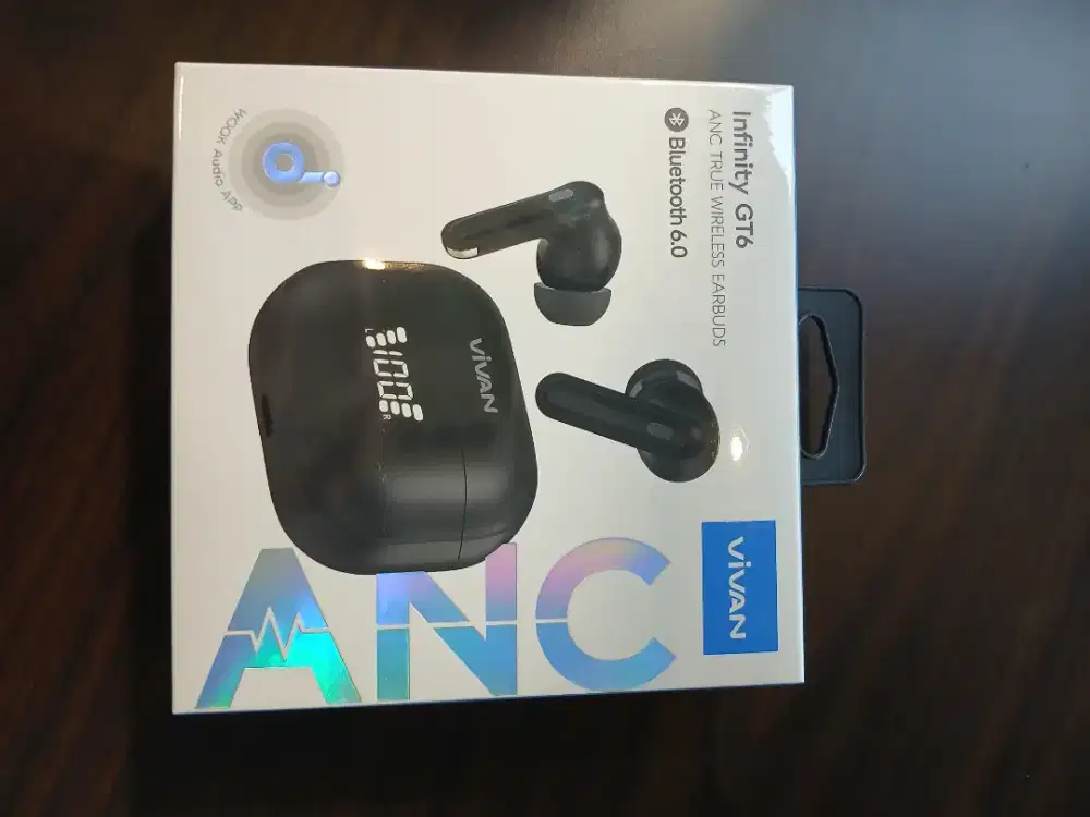 VIVAN TWS Earphone Adaptive ANC ENC Infinity GT6 Dual EQ Bass