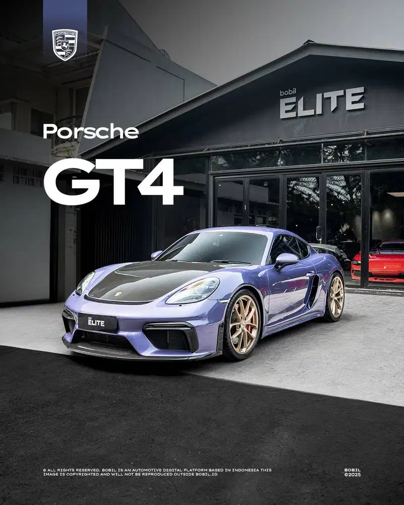 2022 Porsche 718 Cayman GT4 Viola Purple Metallic
