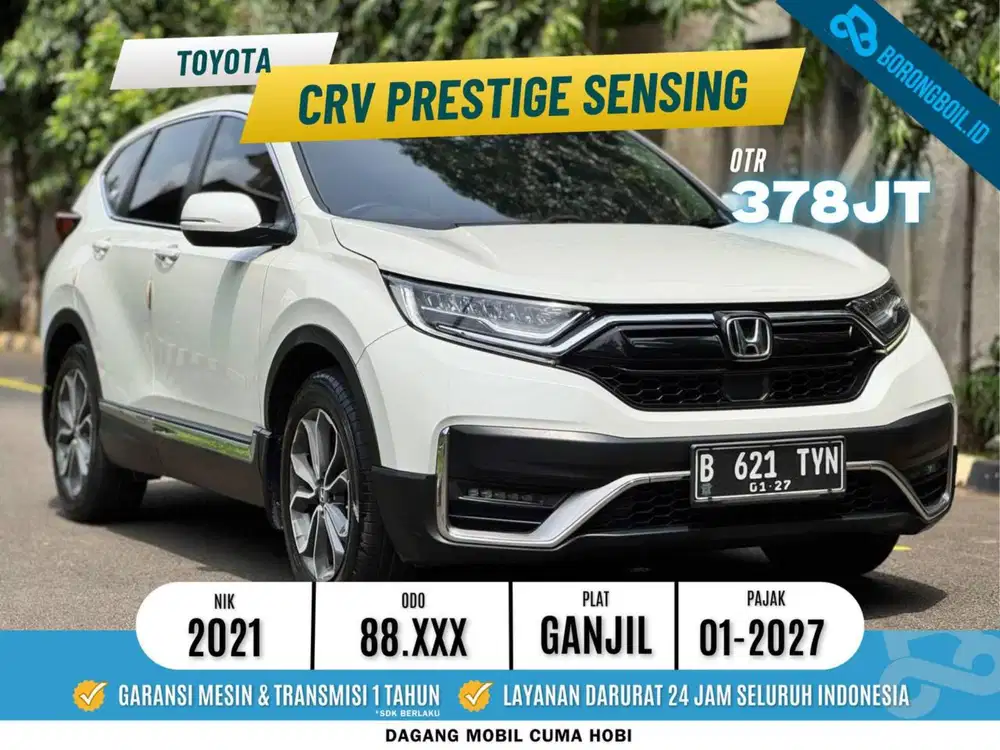 Honda CRV 1.5 Prestige Turbo Sensing AT 2021 Putih
