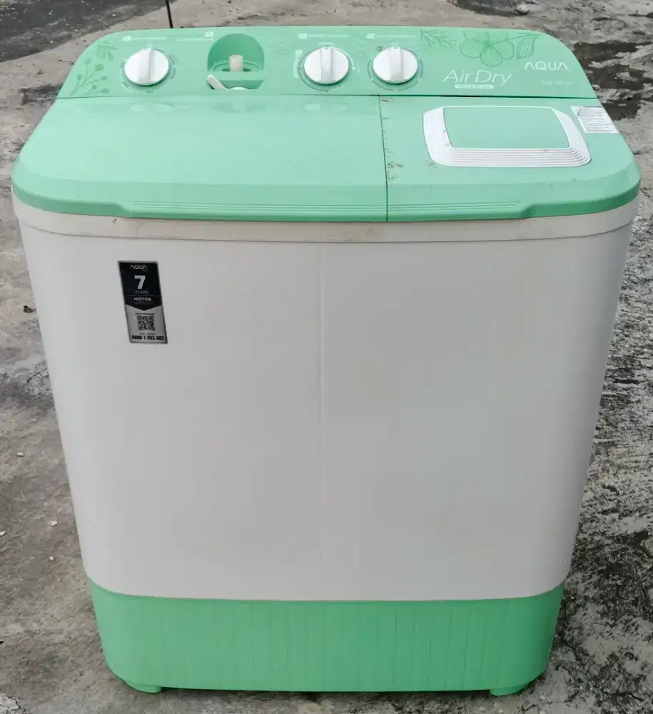 Mesin cuci 2 tabung Aqua 8 kg