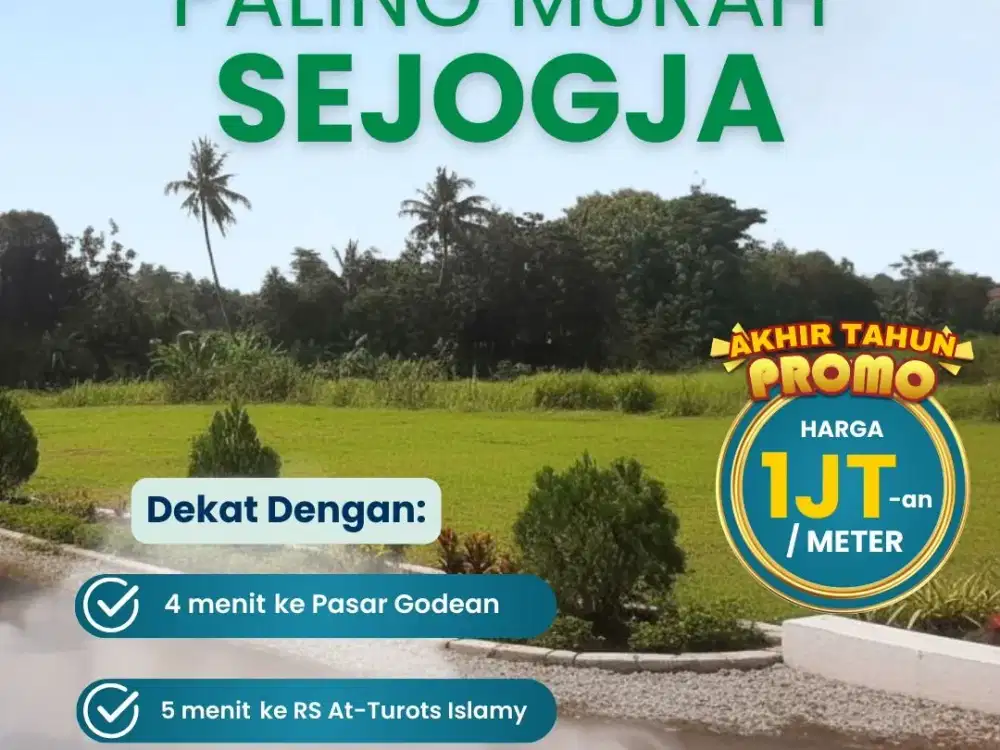 KAVLING MURAH SLEMAN DEKAT JALAN UTAMA