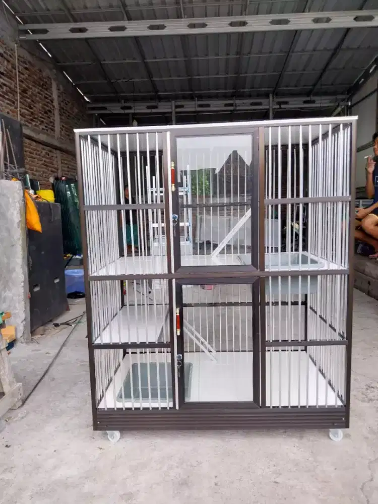 Kandang Kucing 2ruang gratis Ongkir