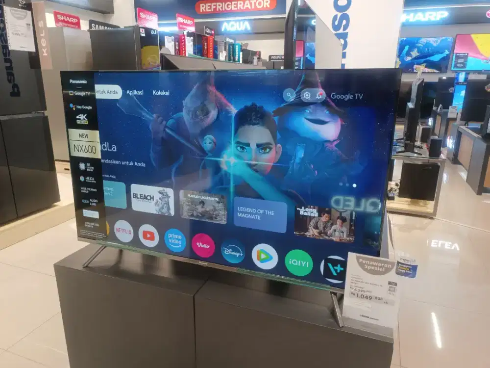 Bunga Cicilan 0% LED GOOGLE TV PANASONIC