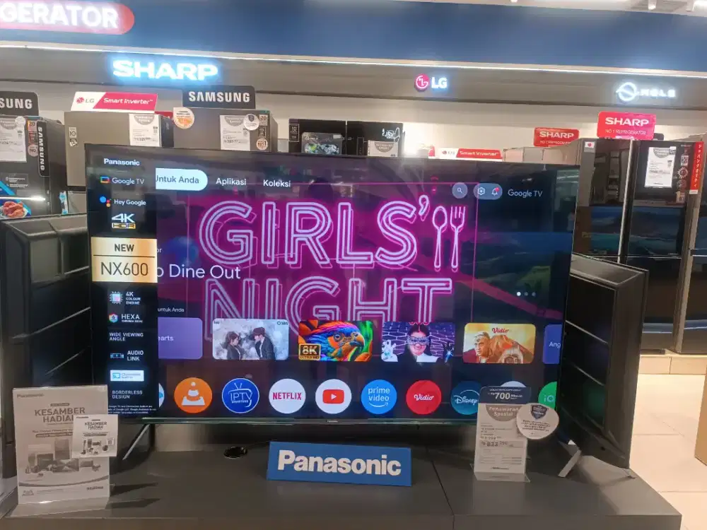 Bunga Cicilan 0% LED GOOGLE TV PANASONIC  65 INCH