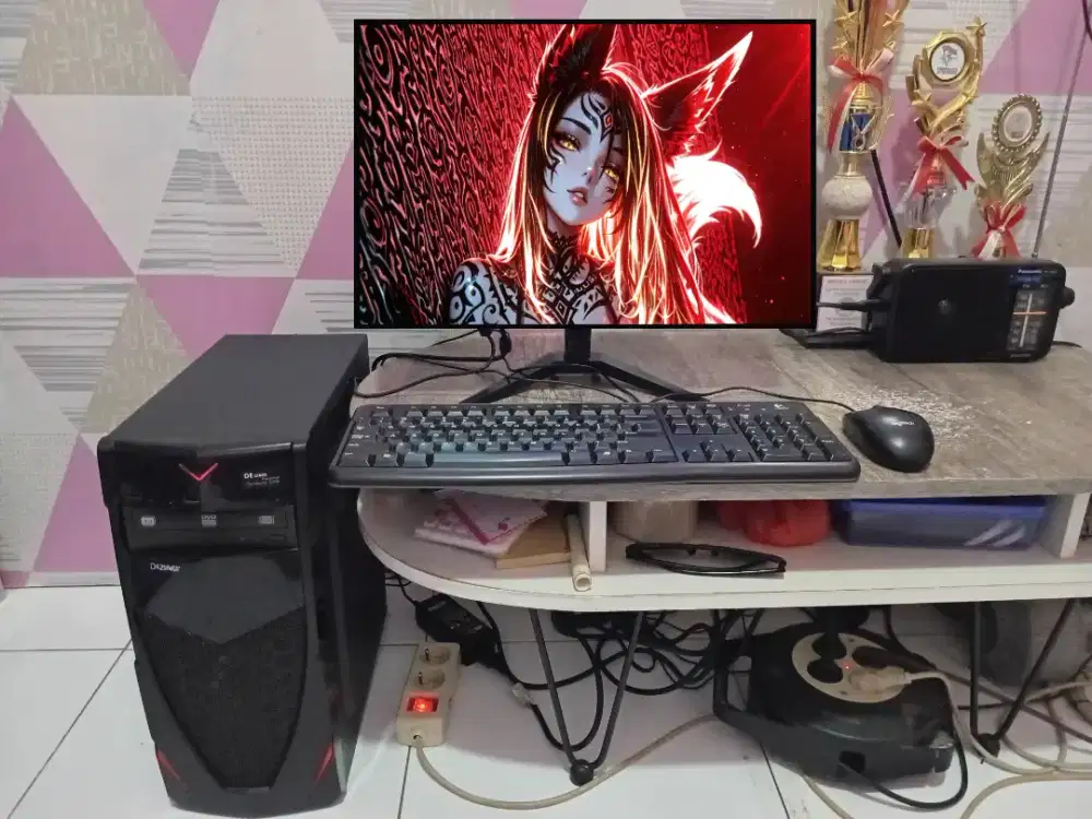 PC GAMING DESIGN EDITING LIVE + LCD + RAM 8 GB + VGA 1 GB + HD 500 GB