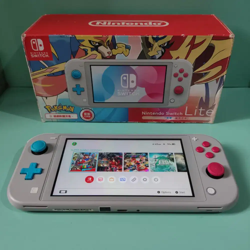 Nintendo Switch Lite C F W 256 GB - Edition : Zacian & Zamazenta. 