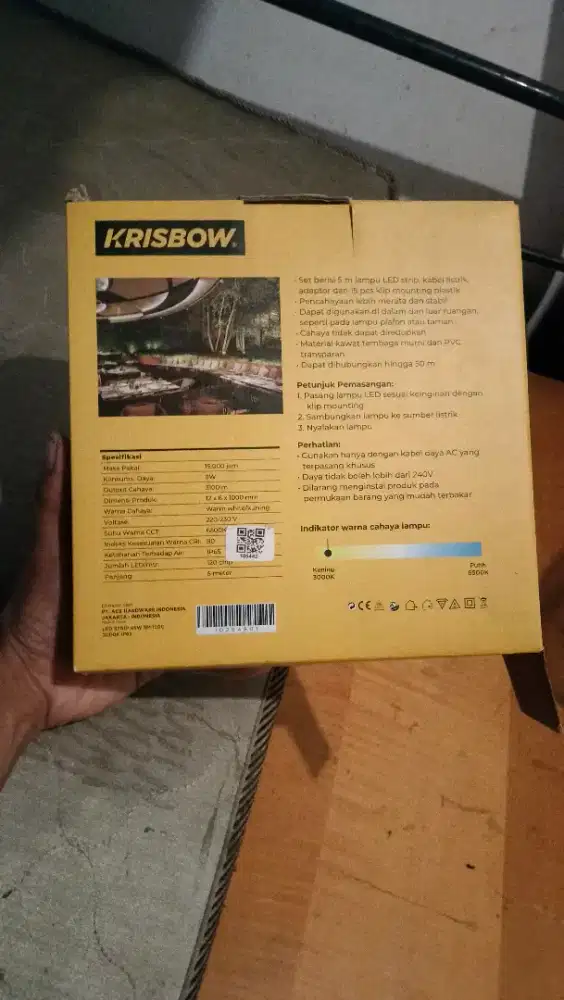 krisbow strip led lamp