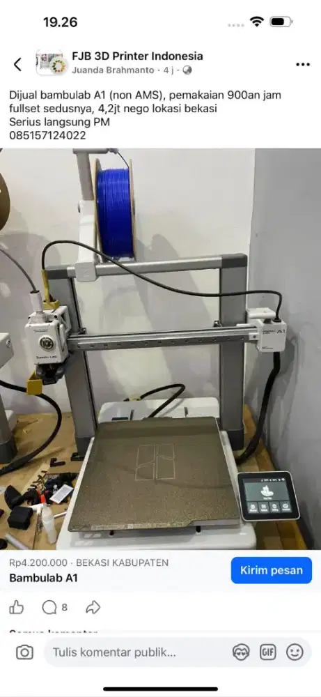 3D Printer Bambu Lab A1 non AMS
