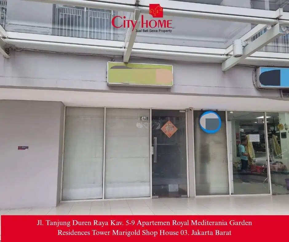 Dijual Cepat Shophouse Siap Usaha dilingkungan Apartemen Jakarta Barat