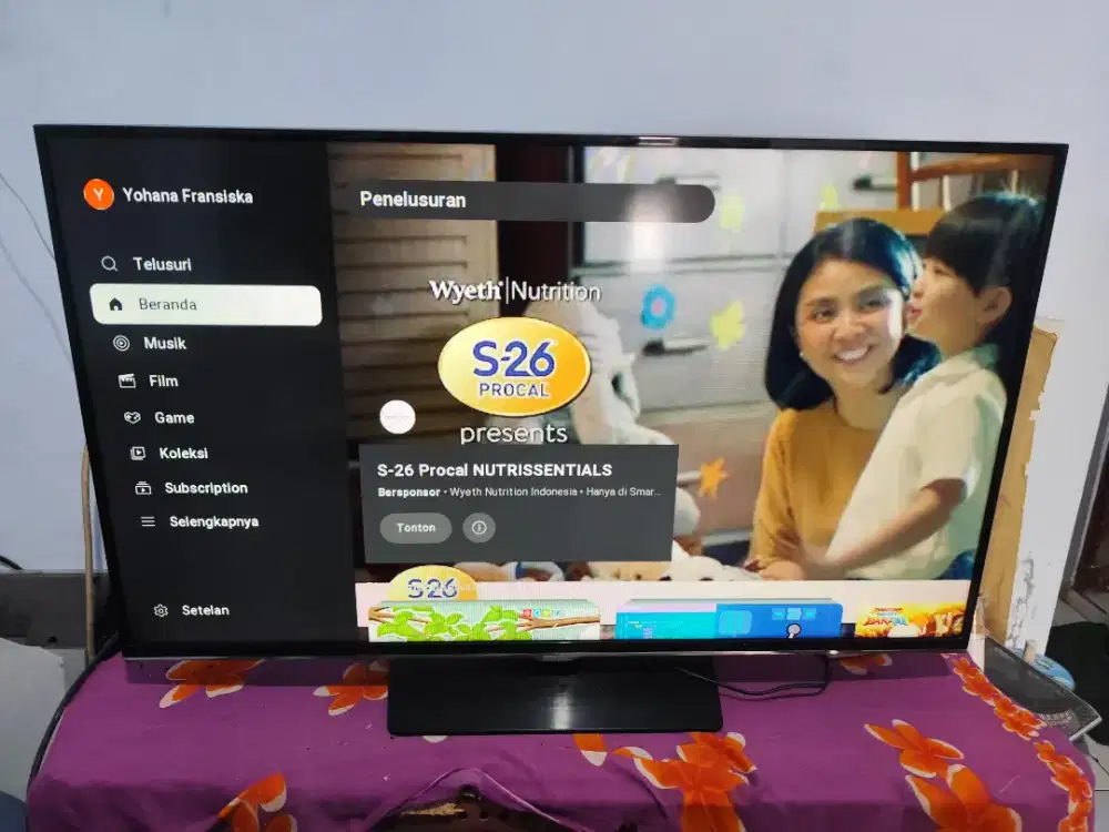 Smart TV samsung 40 inch mulus