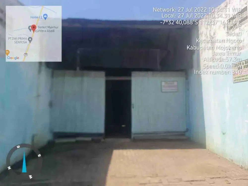 DI JUALGUDANG LELANG 
JLN : RAYA NGORO- MOJOKERTO
KEL. : SEDATI
KEC. : NGORO
KAB  : MOJOKERTO