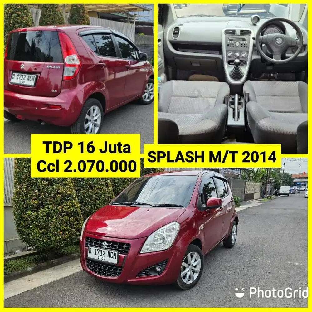 SUZUKI SPLASH M/T 2014 1 Tangan Istimewa Skl bisa KREDIT TDP 19.5Jt