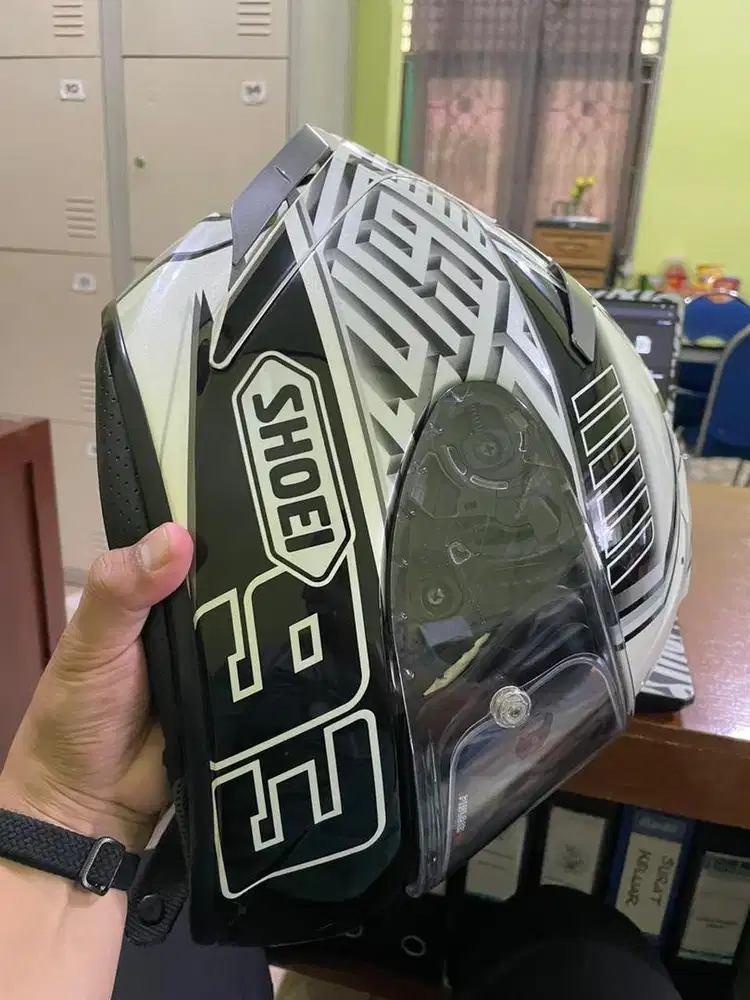 Helm SHOEI X-14 (X - SPIRIT III) WHITE ANT Mark Marquez. Size L