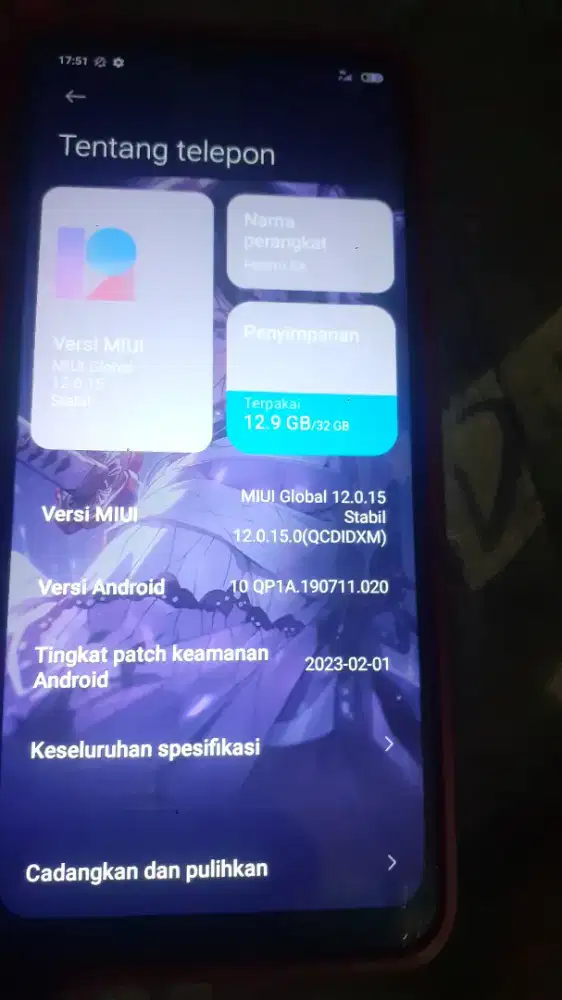 Jual cepat hp redmi 9a