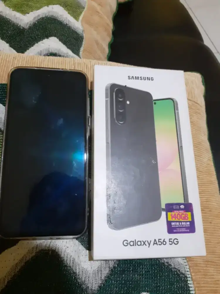 Jual samsung A56 5G ram 8/256 fullset mulus