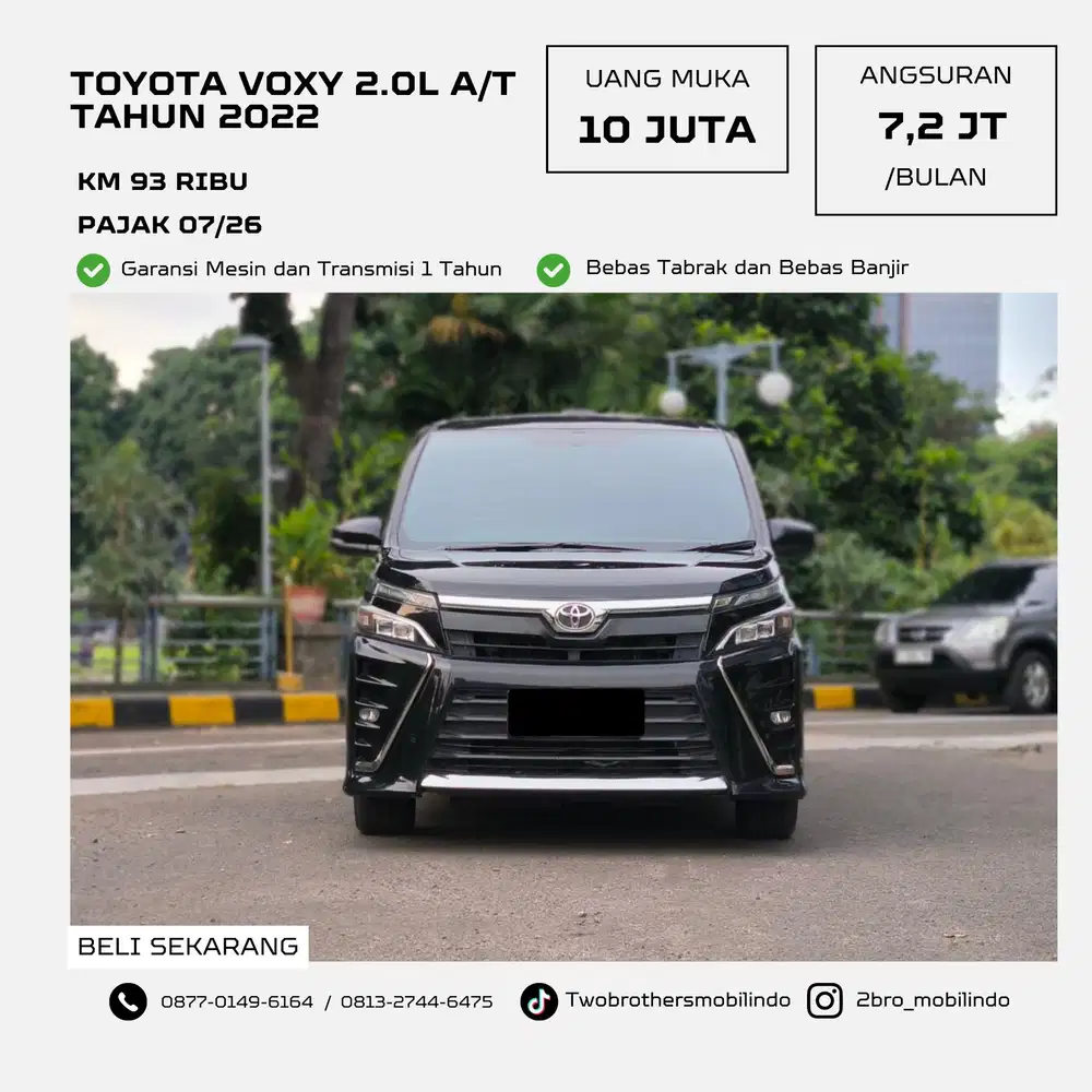 ‼️DP 10JT‼️
TOYOTA VOXY 2.0L A/T TH 2020 TERAWAT SIAP PAKAI