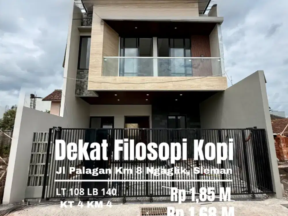 Rumah Baru Mewah dekat Filolosopi Kopi jl Palagan
