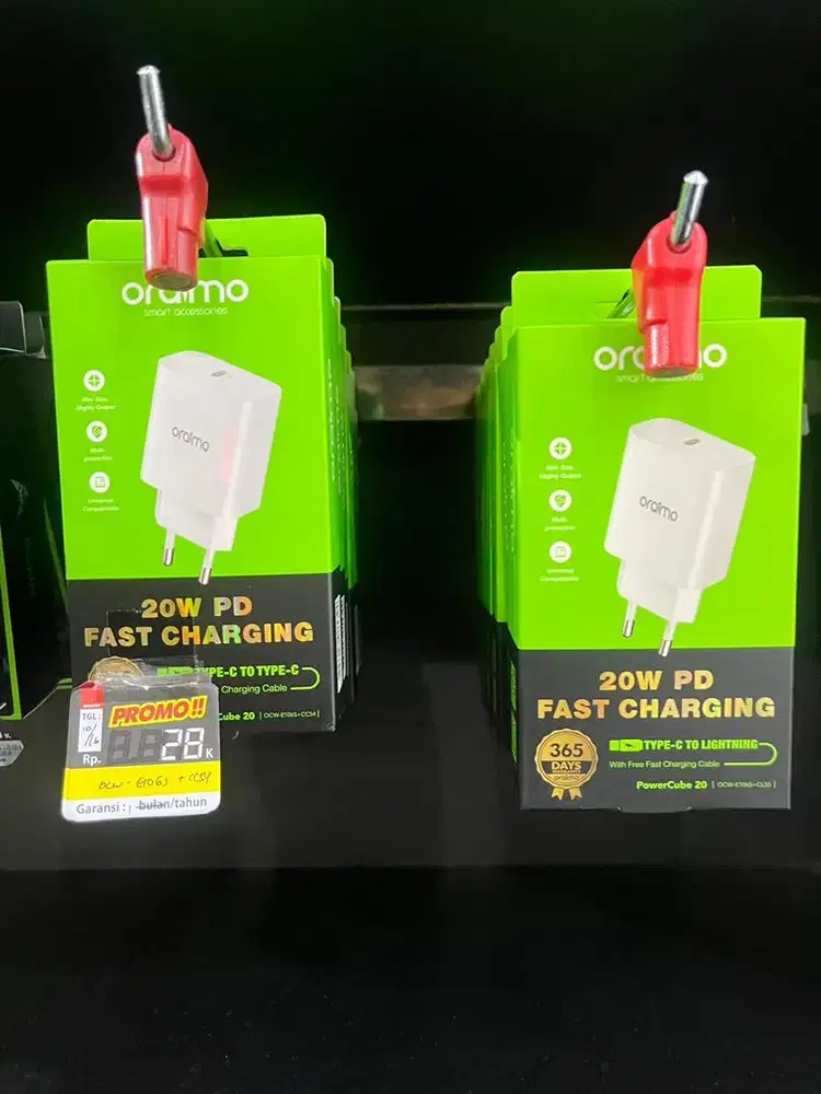 Charger 20 Watt Port C Free Cable OCW-E106S