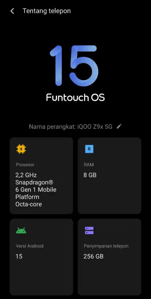 Iqoo Z9X [8/256] Garansi Panjang 2026
