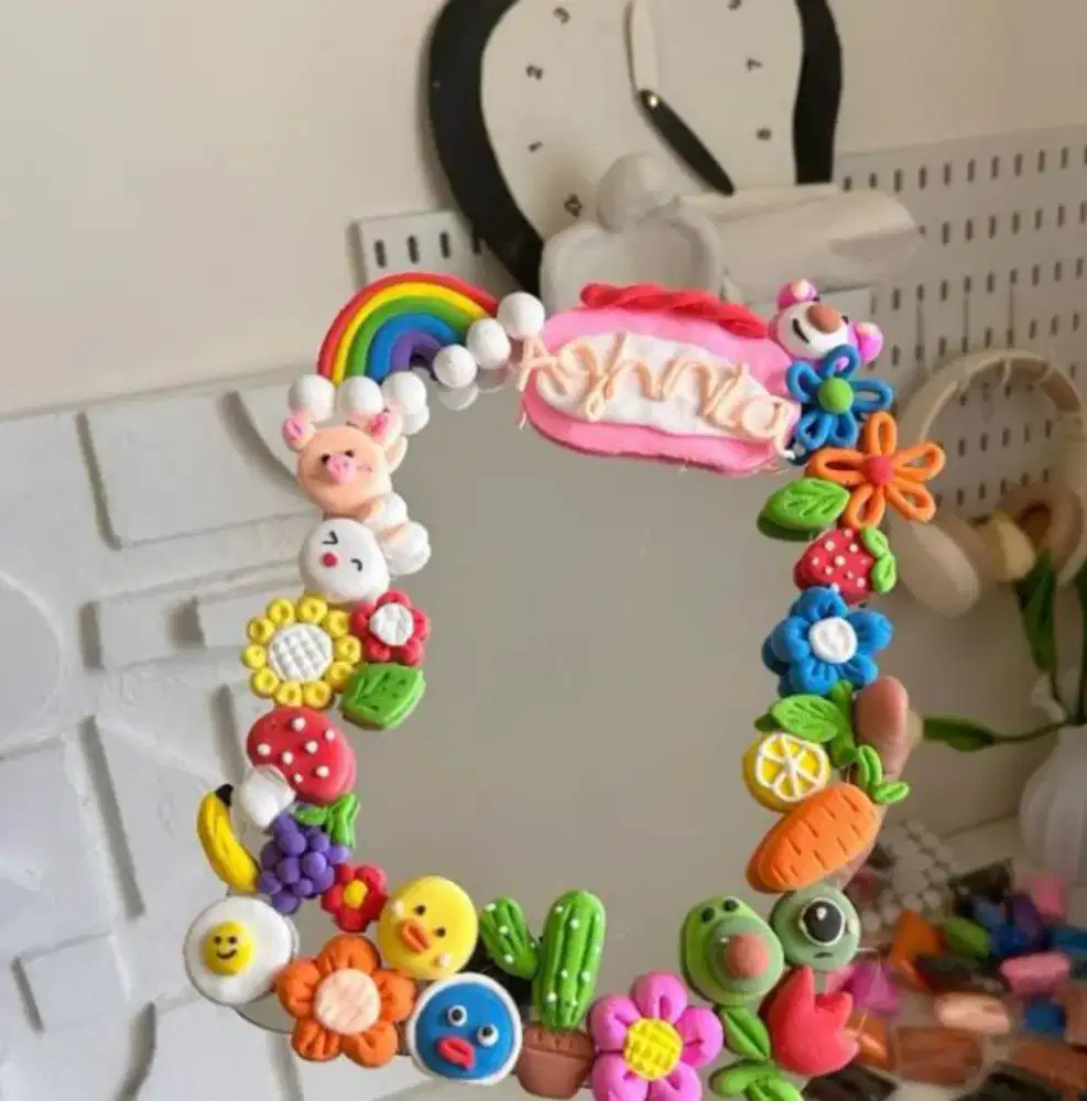 cermin diy super lucuuu