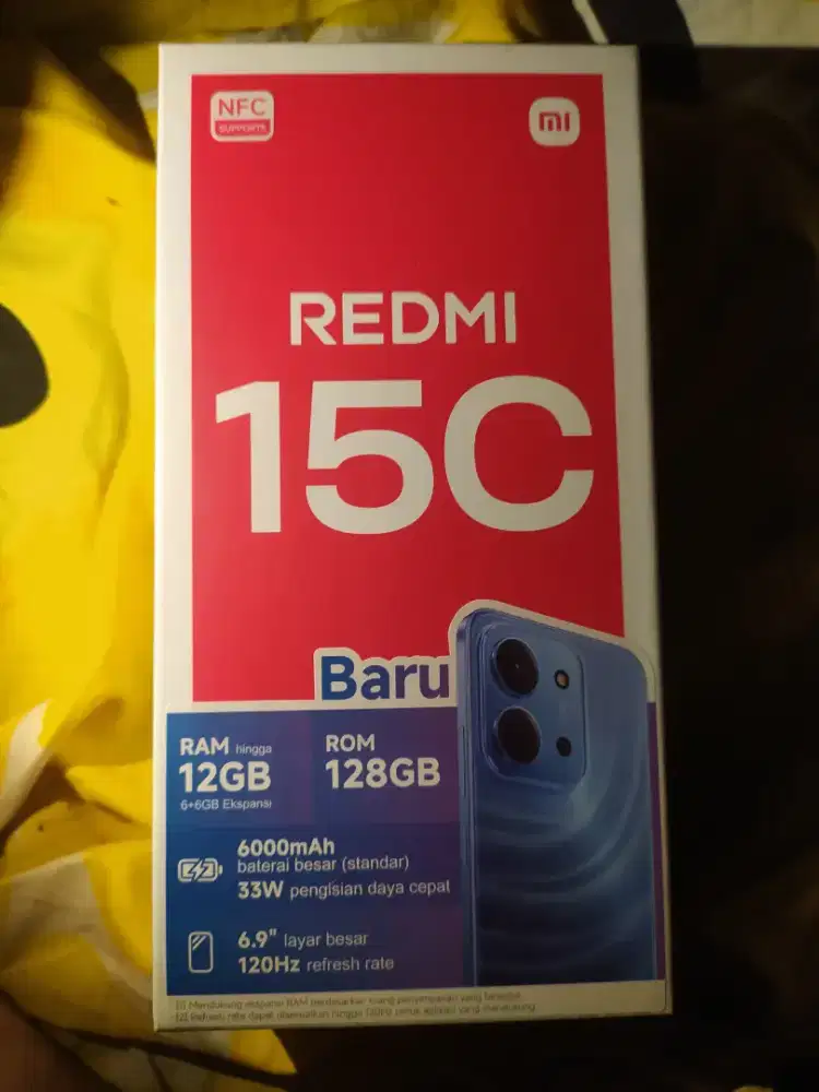 Xiaomi Redmi 15C baru resmi masih segel dus warna orange