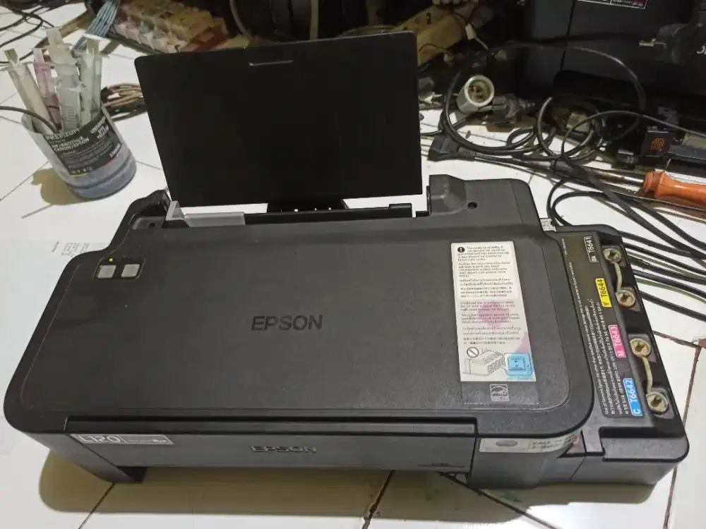 Epson l120 tinta penuh prin color komplit senderan  dak kabel USBpower
