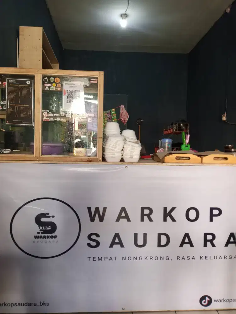 Jual meja bar warkop BU + Peralatan lengkap
