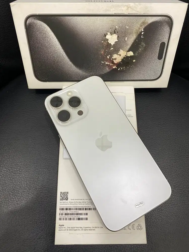 Iphone 15 Promax , White Titanium , 256GB IBox