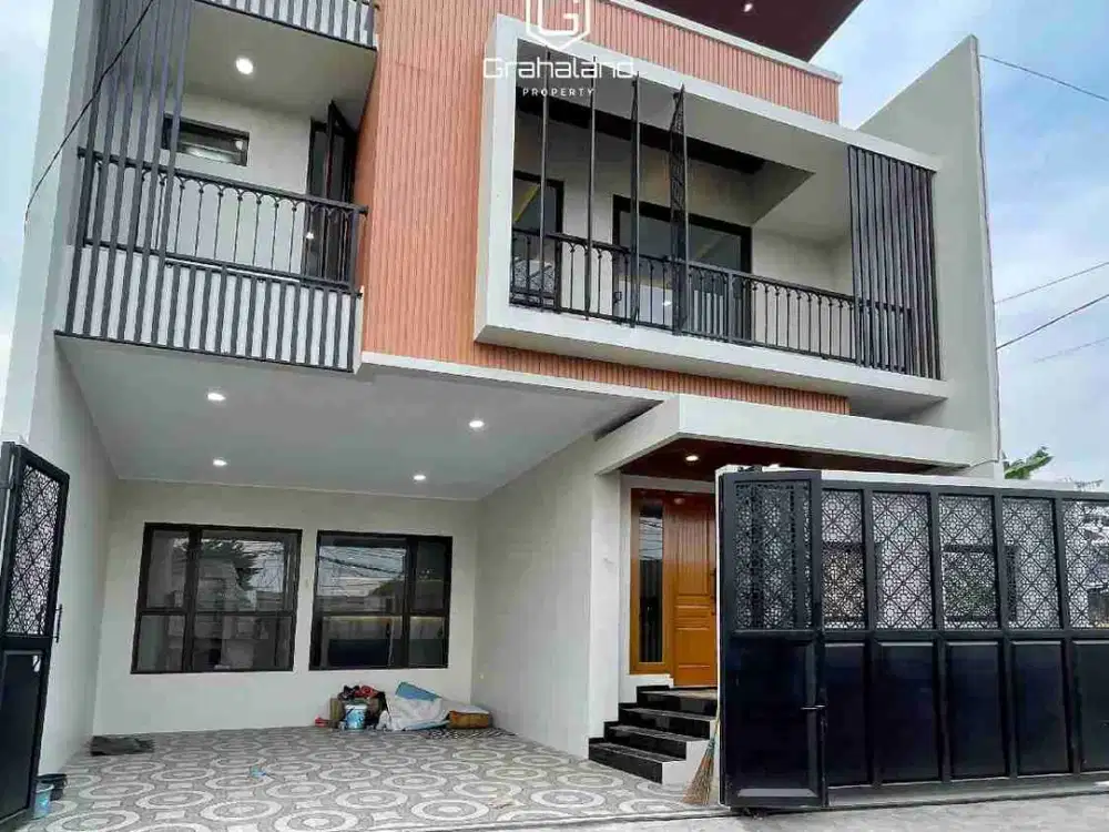 Rumah Baru Mewah Modern Akses Besar Pinggir Jalan Di Jagakarsa