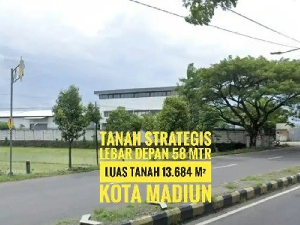 [H] Tanah LD 58 mtr, Ringroad Barat Kota MADIUN, Strategis