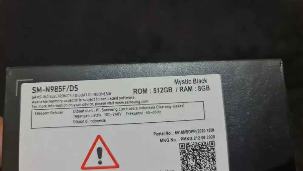 Samsung Note 20 Ultra 8+8/512 Gb Ex SEIN