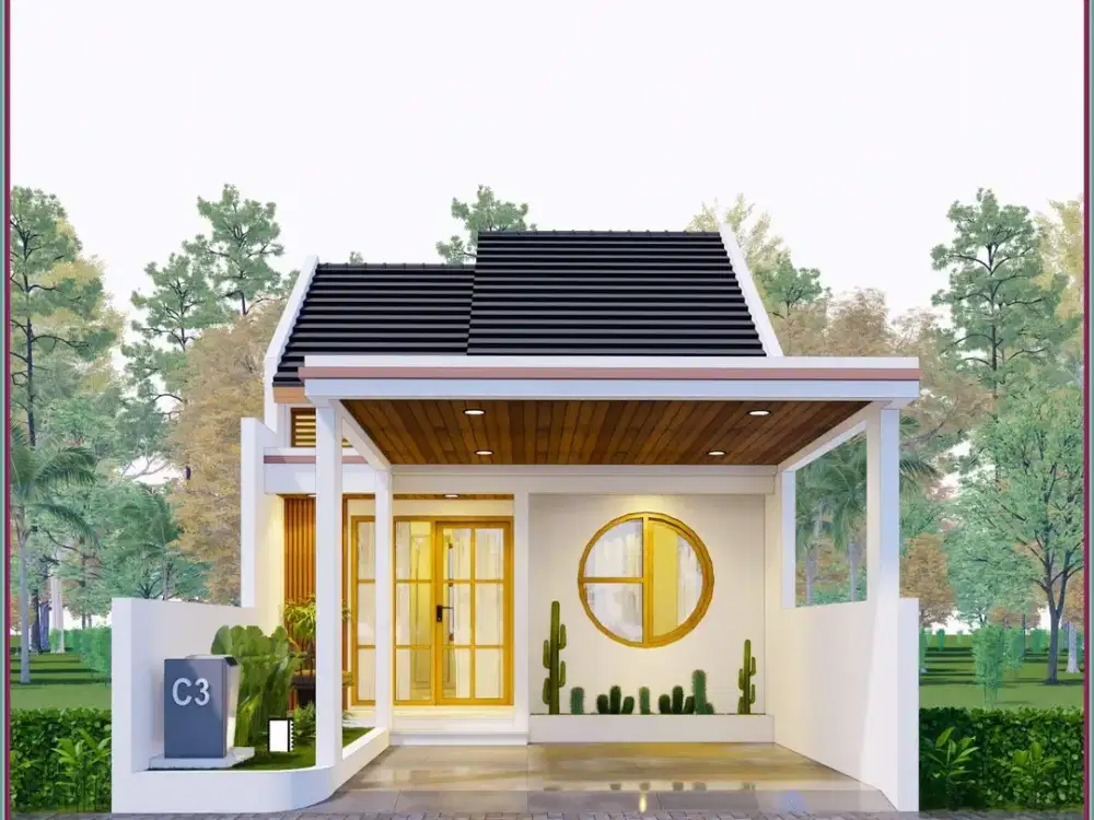 RUMAH MURAH 350 JUTAAN JOGJA BARAT DESAIN JAPANESE MODERN