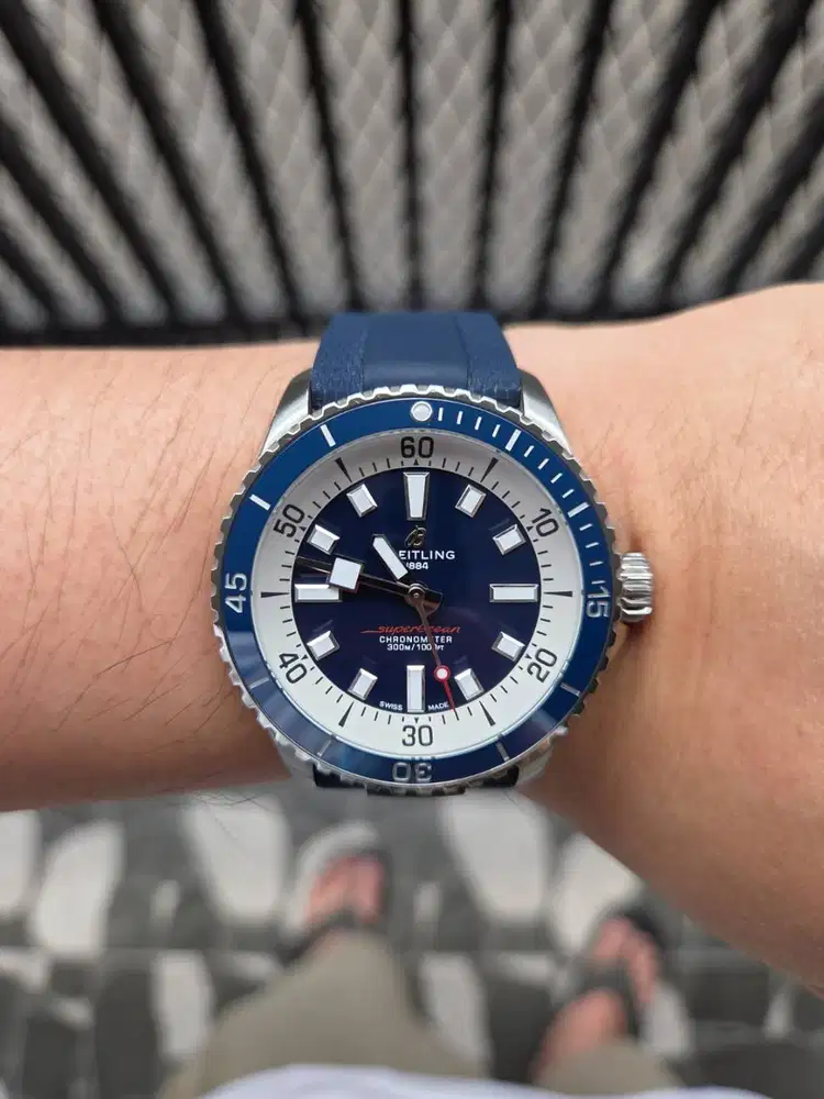 Breitling Superocean Blue Dial Automatic