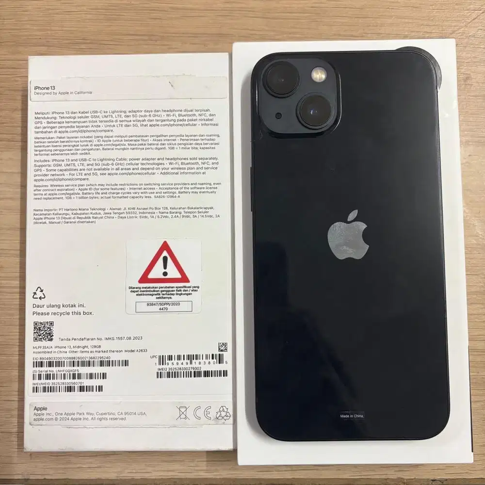 IPhone 13 128 iBox bh 100 Garansi November 2026 fullset nominus