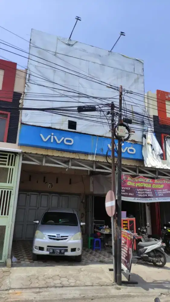 Disewakan MURAH ruko 2 lantai, poros Andi Tonro Gowa