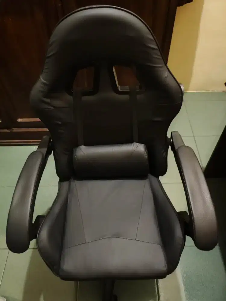 KURSI GAMING FULL BLACK