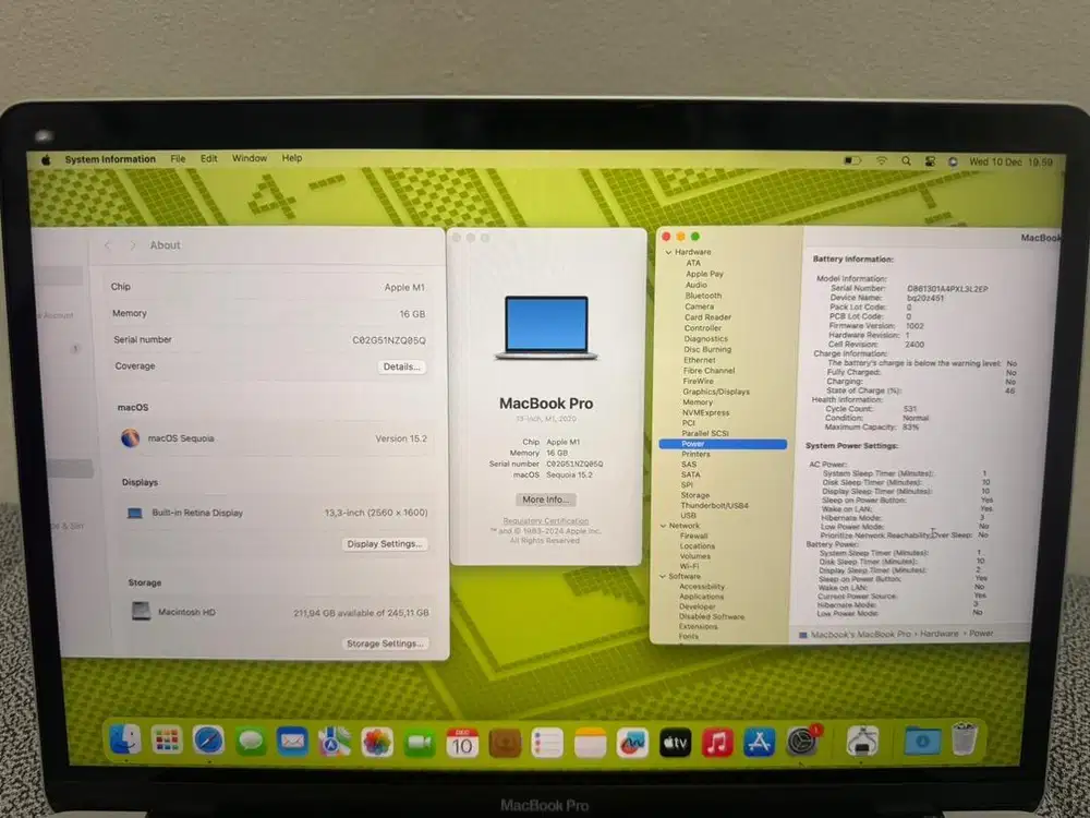 MacBook Pro M1 16/256GB